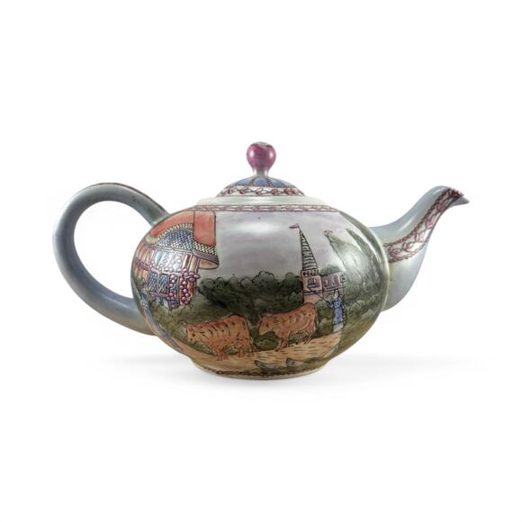 Ashby’s Collector’s Edition Hand-Painted Teapot – Cottage Scene - Picture 10 of 16